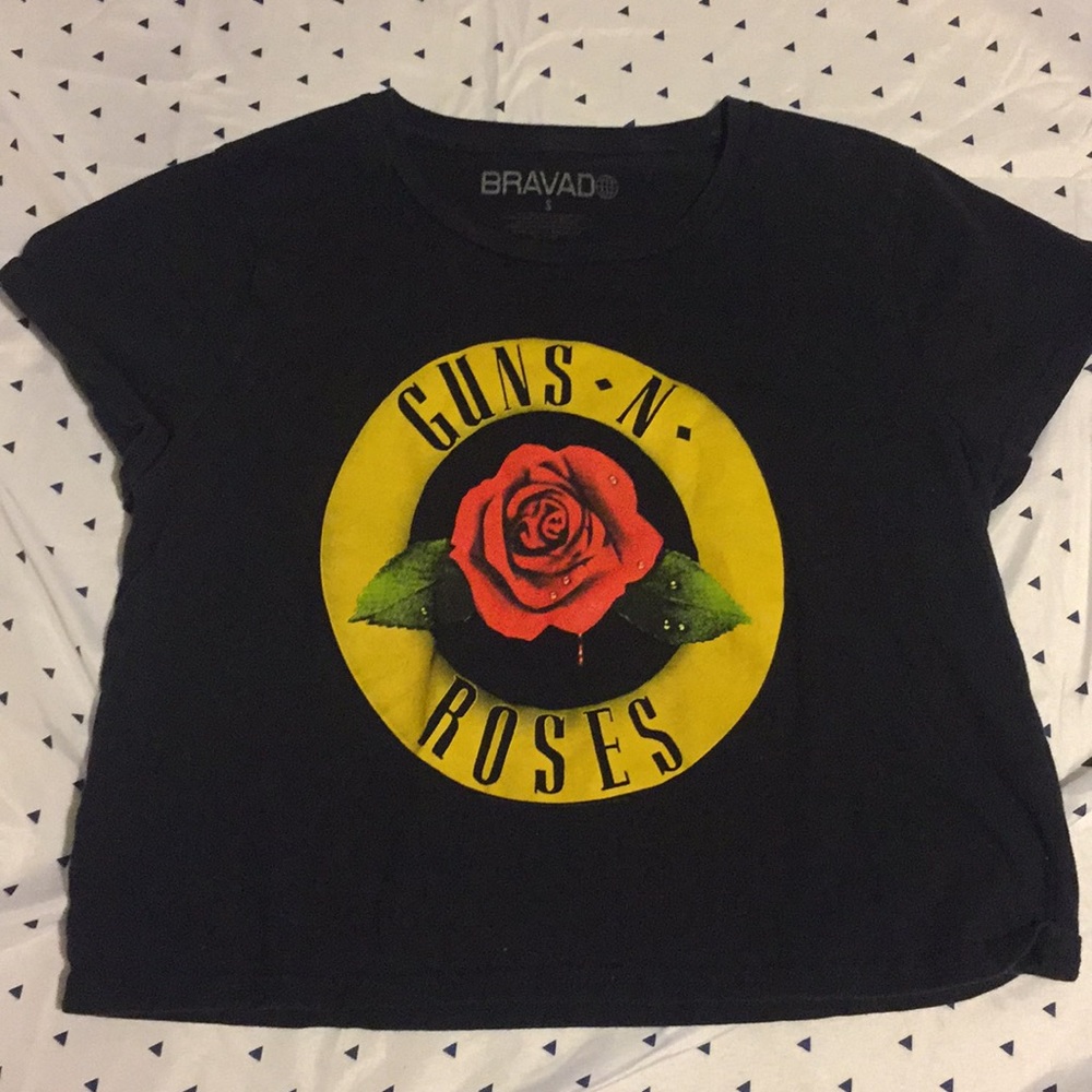 Guns N Roses cropped tee